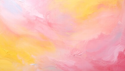 Wall Mural - abstract watercolor background, clouds, smoke, pink yellow, paint texture