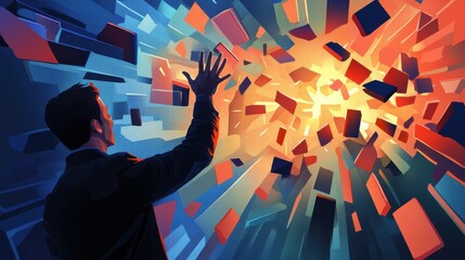 Poster - customer engagement abstract concept vector illustrations.