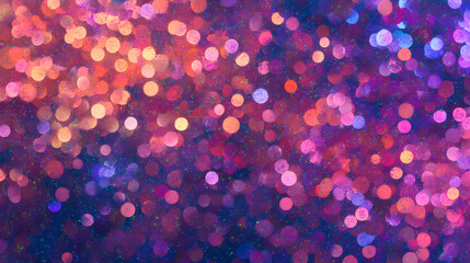 Poster - Abstract background with colorful bokeh lights creating a romantic and festive atmosphere, perfect for Valentine's Day designs