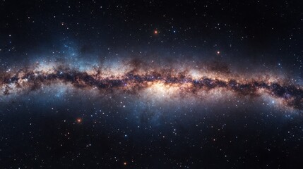 breathtaking panoramic view of the milky way galaxy at night