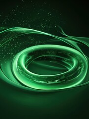 Poster - Abstract green energy flow hydrogen concept minimalist design