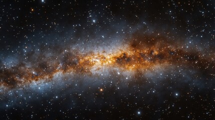 Wall Mural - stunning view of the milky way galaxy with vibrant stars in space