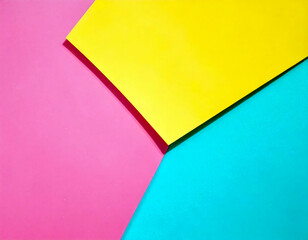 Poster - paper texture pink yellow blue background 