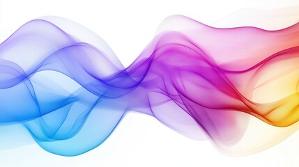 Poster - Colorful abstract wave in motion with vibrant gradient patterns