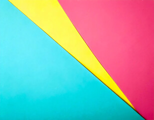 Poster - paper texture pink yellow blue background 