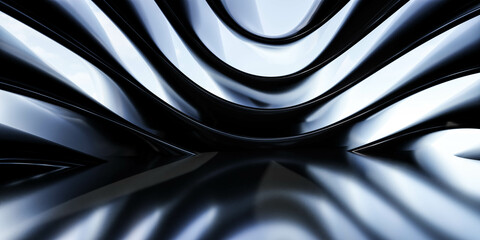 Poster - Futuristic Abstract Interior Design wallpaper background