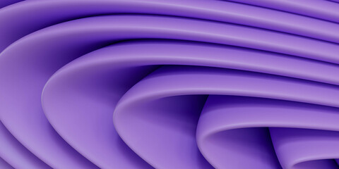 Poster - Abstract Purple Curves and Waves