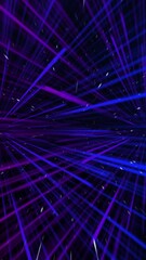 Wall Mural - vertical laser light blue and purple battle 4k loop features blue and red laser light battling from 