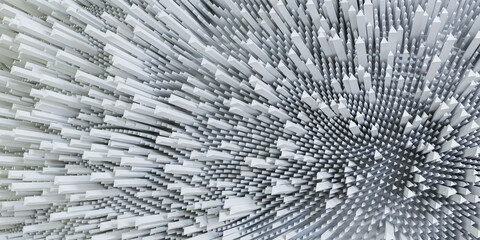 Poster - Dynamic Abstract 3D Geometric Design