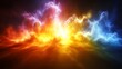 Celestial Fire and Ice Cosmic Cloudscape