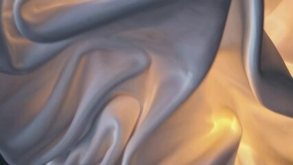 Aufkleber - Soft fabric folds with warm lighting, abstract texture. Artistic background and design concept