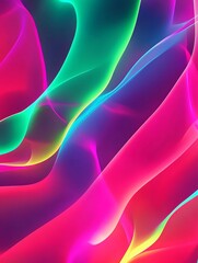 Wall Mural - a vibrant gradient background with neon festival colors.featuring bright pinks, yellows, and blues.c