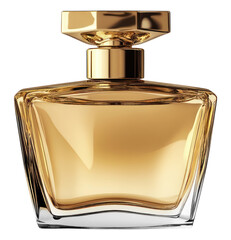 Wall Mural - PNG A golden luxury perfume bottle cosmetics fragrance container.