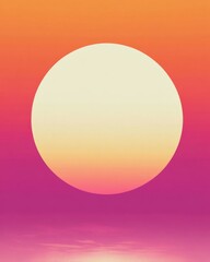 Wall Mural - a vibrant gradient background with retro sunset colors.featuring bright oranges, pinks, and purples.