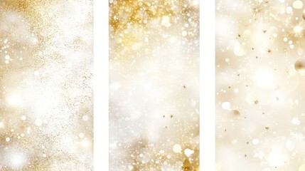 Poster - elegant collection of abstract gold smoke textures generative ai