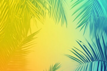 Wall Mural - a vibrant gradient background with tropical colors.featuring bright greens, yellows, and blues.conve