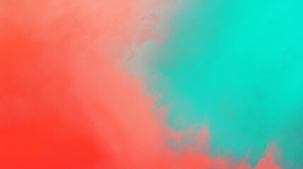 Wall Mural - a vibrant gradient background with vibrant coral and teal colors.featuring bright reds and blues.evo
