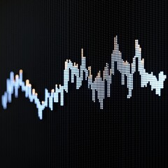 Poster - Analyzing price tracking trends digital market data visualization abstract environment close-up view clean insights
