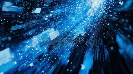 Fototapete - Abstract Representation of Financial Data and Trading Statistics in Vibrant Blue Tones Showcasing Market Analysis and Data Visualization Techniques