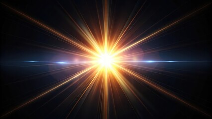 Wall Mural - Abstract vertical lens flare light shining over a black background, abstract, vertical, lens flare, light, shining, black