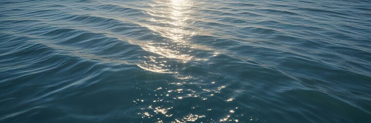 Wall Mural - Ocean surface with gentle ripples on a calm day, peaceful, calm ocean