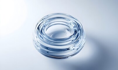 Glass rings swirl studio backdrop clean product display
