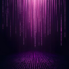 Fototapete - Binary code background, blue color, matrix, with lines creating a futuristic atmosphere, conveying a technological atmosphere