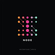 © vectorels - simple initial S logo design with node dots