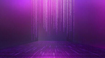 Fototapete - Binary code background, blue color, matrix, with lines creating a futuristic atmosphere, conveying a technological atmosphere
