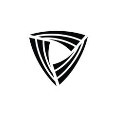 Poster - shield design logo with 3 elements visible rotating