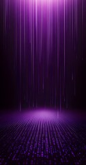 Fototapete - Binary code background, blue color, matrix, with lines creating a futuristic atmosphere, conveying a technological atmosphere