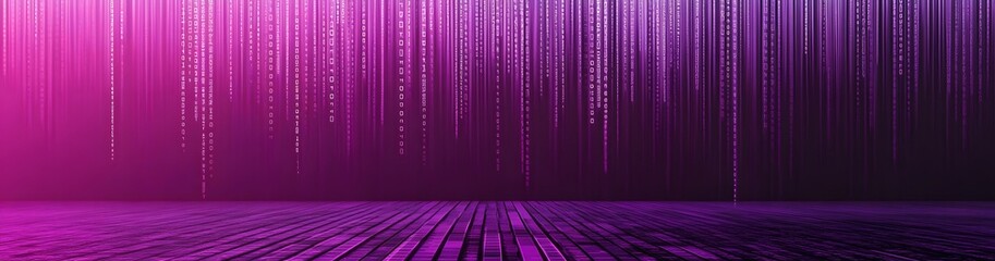 Fototapete - Binary code background, blue color, matrix, with lines creating a futuristic atmosphere, conveying a technological atmosphere