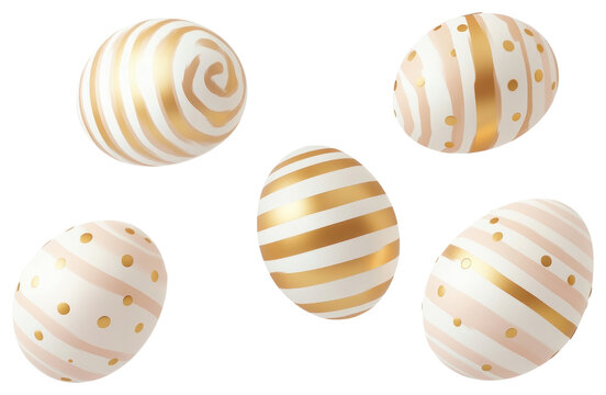 PNG Easter eggs with golden stripes easter design easter egg.
