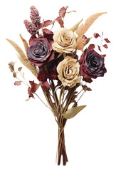 Poster - PNG Dried dried flower bunch flowers rose dried flowers.