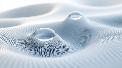 Aufkleber - Abstract background with two water drops on a textured surface.
