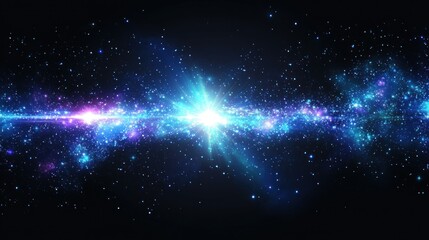 vibrant cosmic landscape with stars and nebulae in space