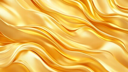 Wall Mural - A gold wrinkled foil background.