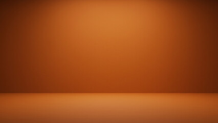 Poster - A vacant interior featuring an orange concrete backdrop