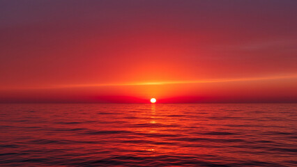 Poster - Fiery evening sky