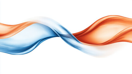 Poster - Flowing design with blue and orange waves creating dynamic visual