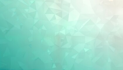 Poster - Abstract geometric pattern with light teal, mint triangles. Modern illustration. Ideal for backgrounds digital art. Suggests tech design concept. Suitable for wallpaper business presentation. Evokes
