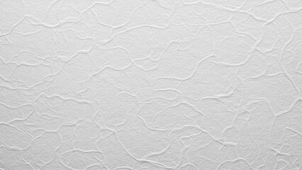 Poster - Close-up view of a textured white paper background