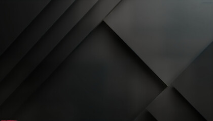 Poster - Dark geometric design with diagonal lines. Abstract shape from paper. Minimalist style. Modern, elegant background. Top view. Used as template for posters, banners websites. Flat lay. Futuristic vibe.