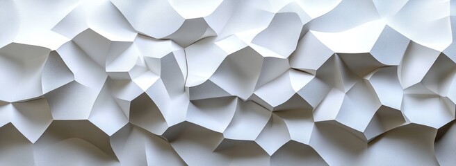 Leinwandbilder - Minimalist Geometric Pattern 3D Diamond Shapes White Background