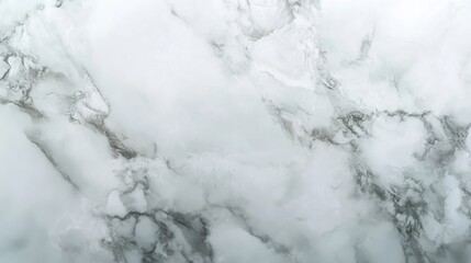Poster - Elegant white natural marble stone texture with subtle grey veining for luxurious interior design backgrounds.