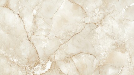 Poster - Elegant natural marble stone texture with soft beige tones and intricate veining for sophisticated design backgrounds.