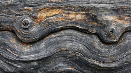 Poster - Abstract natural wood texture with intricate grain patterns and rich color variations for backgrounds or design elements.
