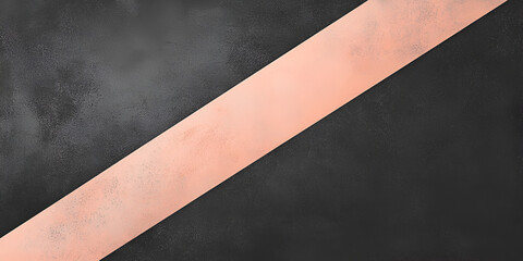 Poster - rose gold minimalist background: a striking minimalist backdrop featuring a diagonal line of rose go