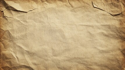 Poster - Vintage crumpled recycled paper texture background for creative design and crafting projects