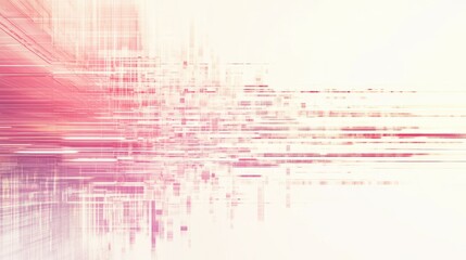 Poster - Abstract Digital Art with Soft Pink and White Tones